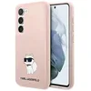 Image de Karl Lagerfeld KLHCS23SSNCHBCP Coque en Silicone pour Samsung S23 S911 Rose