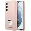Image de Karl Lagerfeld KLHCS23MSNCHBCP Coque en Silicone pour Samsung S23+ S916 Rose