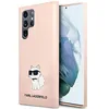 Image de KARL LAGERFELD KLHCS23LSNCHBCP Coque en Silicone pour Samsung S23 Ultra S918 Rose Choupet