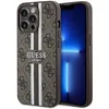 Image de Guess GUHMP13LP4RPSW Coque Apple Rigide pour iPhone 13 Pro/13 6,1'' Marron 4G Rayures imprimées