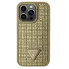 Image de Guess GUHCP14LHDGTPD Coque pour iPhone 14 Pro 6,1" Coque Rigide dorée avec Strass Triangle