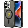 Image de Ferrari FEHMP14LURKK Coque pour iPhone 14 Pro 6,1" Noir Coque rigide Translucide