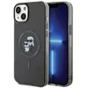 Image de Karl Lagerfeld KLHMP15MHGKCNOK Coque pour iPhone 15 Plus 6,7" Noir Coque rigide Karl&Choupette Paillettes