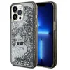 Image de KARL LAGERFELD KLHCP13XLKCNSK Coque pour iPhone 13 Pro Max 6,7 pouces Coque rigide transparente Liquide Paillettes Choupette