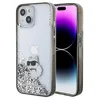Image de KARL LAGERFELD KLHCP15SLKCNSK Coque de Protection pour iPhone 15 6,1" Transparent Coque Rigide à Paillettes liquides Choupette