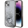 Image de Karl Lagerfeld KLHCP15MLKCNSK Coque de protection pour iPhone 15 Plus 6,7" Transparent Coque rigide à paillettes liquides Choupette