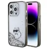 Image de KARL LAGERFELD KLHCP15XLKCNSK Coque pour iPhone 15 Pro Max 6,7" Coque Rigide Transparente Liquide Paillettes Choupette