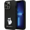 Image de Karl Lagerfeld KLHCP14LSMHCNPK Coque pour iPhone 14 Pro 6,1" Noir Coque rigide Silicone C Métal Pin