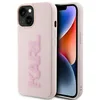 Image de KARL LAGERFELD KLHCP15M3DMBKCP Coque pour iPhone 15 Plus 6,7" Rose Rigide 3D Rubber Glitter Logo