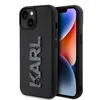 Image de Karl Lagerfeld KLHCP15S3DMBKCK Coque pour iPhone 15 6,1" Noir Rigide 3D Caoutchouc Glitter Logo