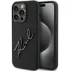 Image de KARL LAGERFELD KLHCP15LSKSBMCK Coque pour iPhone 15 Pro 6,1" Noir Hardcase Silicone Karl Script