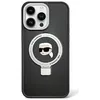 Image de KARL LAGERFELD KLHMP15MHMRSKHK Coque pour iPhone 15 Plus 6,7" Noir Rigide avec Anneau de Support Karl Head