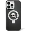 Image de KARL LAGERFELD KLHMP15LHMRSKHK Coque pour iPhone 15 Pro 6,1" Noir Rigide avec Anneau de Support Karl Head