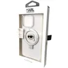 Image de KARL LAGERFELD KLHMP15XHMRSKHH Coque pour iPhone 15 Pro Max 6,7" Blanc Rigide avec Anneau de Support Karl Head