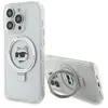 Image de KARL LAGERFELD KLHMP15XHMRSCHH Coque pour iPhone 15 Pro Max 6,7" Blanc Rigide Anneau Support Choupette Tête