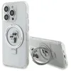 Image de KARL LAGERFELD KLHMP14LHMRSKCH Coque pour iPhone 14 Pro 6,1" Blanc Rigide avec Anneau de Support Karl&Choupettte