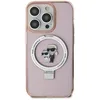 Image de KARL LAGERFELD KLHMP15MHMRSKCP Coque pour iPhone 15 Plus 6,7" Rose Rigide avec Anneau de Support Karl&Choupettte