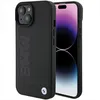 Image de BMW BMHCP15SSLLBK Étui pour iPhone 15 6,1" Noir Cuir Hot Stamp
