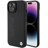 Image de BMW BMHCP15MSLLBK Étui pour iPhone 15 Plus 6,7" Noir Cuir Hot Stamp