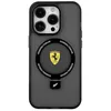 Image de CG MOBILE Ferrari FEHMP15SUSCAK Coque pour iPhone 15 6,1" Noir Coque rigide avec anneau support Collection 2023