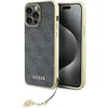 Image de GUESS GUHCP15XGF4GGR Coque pour iPhone 15 Pro Max 6,7" Gris Coque Rigide 4G Collection Charms