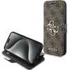 Image de GUESS GUBKP15L4GMGBR Coque pour iPhone 15 Pro 6.1" Marron Book Book 4G Logo en métal