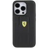Image de Ferrari FEHCP15SGSPSIK Coque pour iPhone 15 6,1" Noir Hardcase Grip Stand Logo en métal