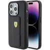 Image de Ferrari FEHCP15XGSPSIK Coque pour iPhone 15 Pro Max 6,7" Noir Hardcase Grip Stand Logo en métal