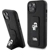 Image de KARL LAGERFELD KLHCP15MGSAKCPK Coque pour iPhone 15 Plus 6,7'' Noir Coque rigide Support Grip Saffiano Karl&Choupette Pins