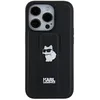 Image de KARL LAGERFELD KLHCN61GSACHPK Coque pour iPhone 11 / XR 6,1" Noir Rigide Gripstand Saffiano Choupette Pins