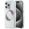 Image de Guess GUHMP15LHFWFCT Coque pour iPhone 15 Pro 6,1" Transparente Rigide IML Fleurs Wreatch