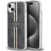 Image de GUESS GUHCP15MH4PSEGK Coque pour iPhone 15 Plus / 14 Plus 6,7 Pouces Noir Coque Rigide IML 4G Rayure dorée