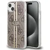 Image de Guess GUHCP15MH4PSEGW Coque pour iPhone 15 Plus / 14 Plus 6,7 Pouces Marron Coque Rigide IML 4G Rayure dorée