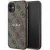 Image de Guess GUHMN61G4GFRW Coque pour iPhone 11 6,1"/XR Marron Rigide 4G Collection Cuir Métal Logo