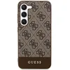 Image de GUESS GUHCS24MG4GLBR Coque Rigide pour S24+ S926 Marron 4G Stripe Collection