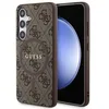 Image de GUESS GUHMS24SG4GFRW Étui Rigide pour S24 S921 Marron 4G Collection Leather Metal Logo