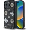 Image de Coque pour iPhone 16 Pro Max, compatible avec le chargement sans fil MagSafe, avec logo et design en cuir approuvé par la marque mondiale Guess de CG-Mobile (Noir)