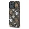 Image de GUESS HC Magsafe PU Pivoine sur fond 4G Marron IP16 Pro