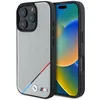 Image de BMW CG Mobile M   Coque de téléphone conçue pour iPhone 16, durable, résistante aux chocs, compatible avec MagSafe, coque en carbone PU tricolore gris
