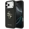 Image de CG Mobile Guess Grained Grand 4G & Classic Logo Coque pour iPhone 17 Pro Max (Noir)