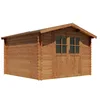 Image de Vente-unique - Abri de Jardin en Bois traité par Autoclave 9,91 m² épaisseur 28 mm - HORTUSA