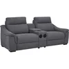 Image de Vente-unique - Canapé 2 Places Relax électrique en Tissu Gris VERETO