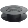 Image de Vente-unique - Brasero plancha grill avec range-bûches - L120 x l120 x H40 cm - BARCENA