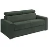 Image de Vente-unique - Canapé 4 Places Convertible Express en Velours côtelé Vert - Couchage à Lattes Larges 160 cm - Matelas 22 cm mémoire de Forme -