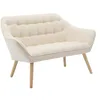 Image de Vente-unique - Canapé 2 Places en Tissu Beige Caserta