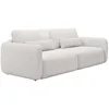 Image de Vente-unique - Canapé 3 Places Convertible en Tissu texturé Beige VOPOZA