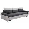 Image de Vente-unique - Canapé 3 Places Convertible en Tissu Anthracite et Gris Clair Gaby II