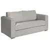Image de Vente-unique - Canapé 3 Places Convertible Express en Velours côtelé Grosses côtes Gris Clair - Couchage à Lattes Larges 140 cm - Matelas 18cm Loreto
