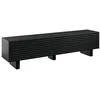 Image de Vente-unique - Meuble TV avec 2 Portes en MDF - 180 cm - Noir - LUDIMA