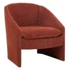 Image de Vente-unique - Fauteuil en Tissu texturé Terracotta TAROLO
